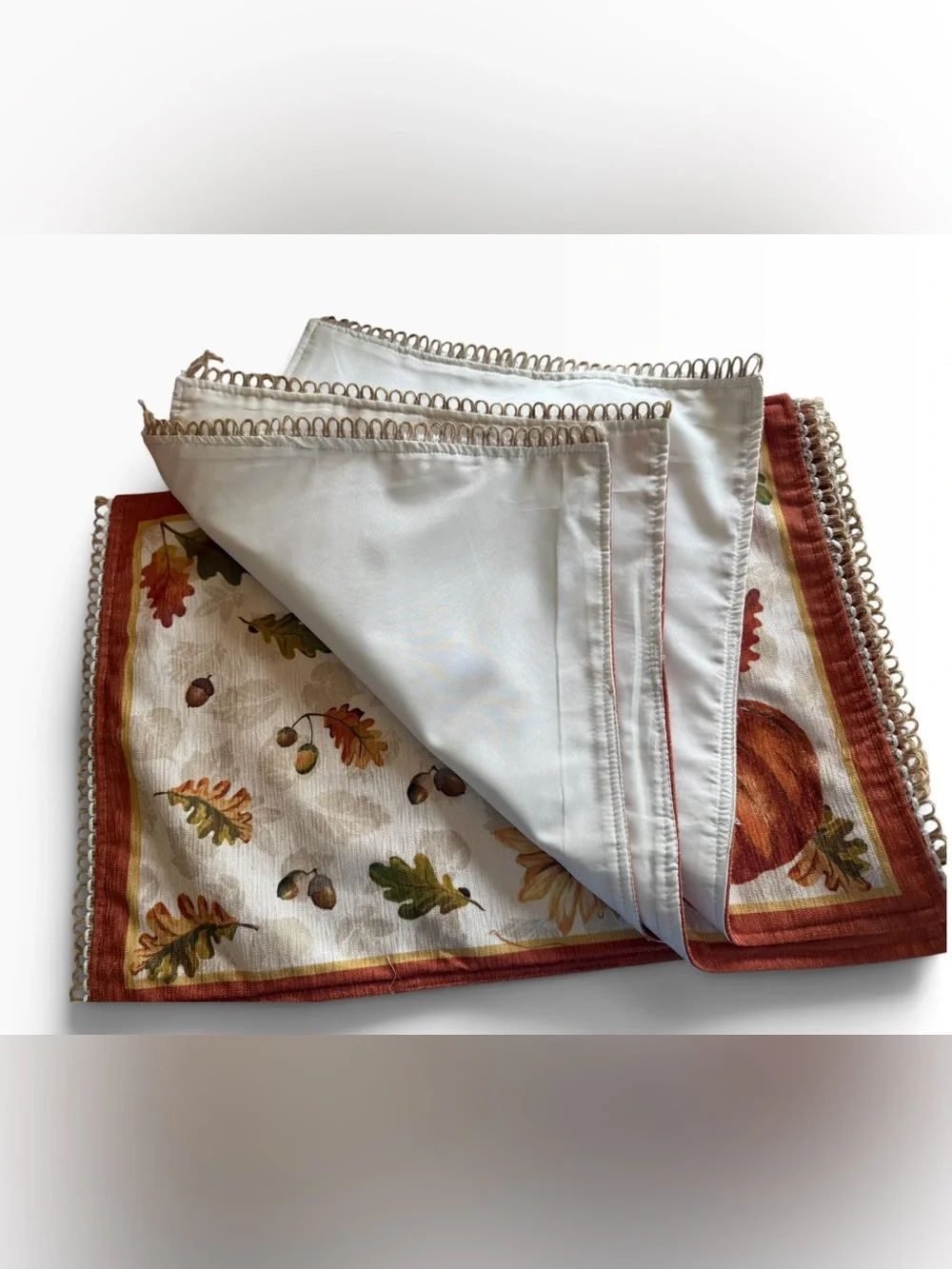 Nicole Miller Fall Pumpkin Placemats Set of 4